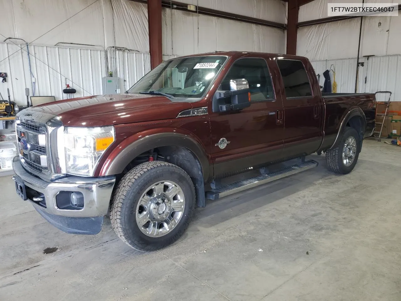 2015 Ford F250 Super Duty VIN: 1FT7W2BTXFEC46047 Lot: 71852244