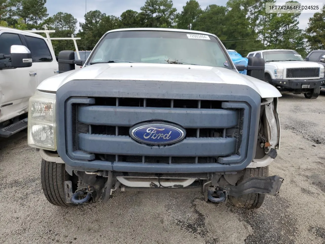 2015 Ford F250 Super Duty VIN: 1FT7X2A64FED24525 Lot: 72003404