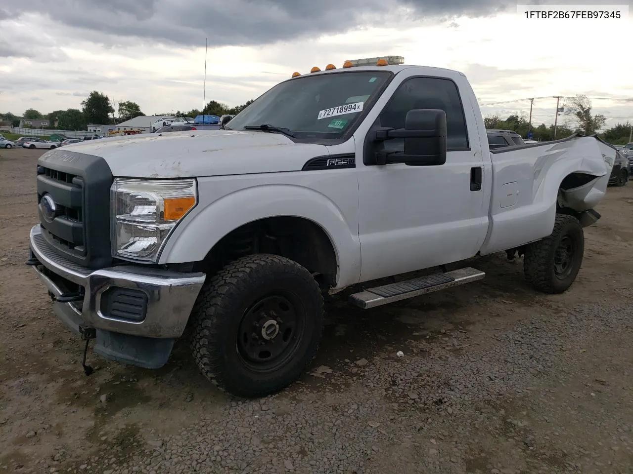 2015 Ford F250 Super Duty VIN: 1FTBF2B67FEB97345 Lot: 72718994