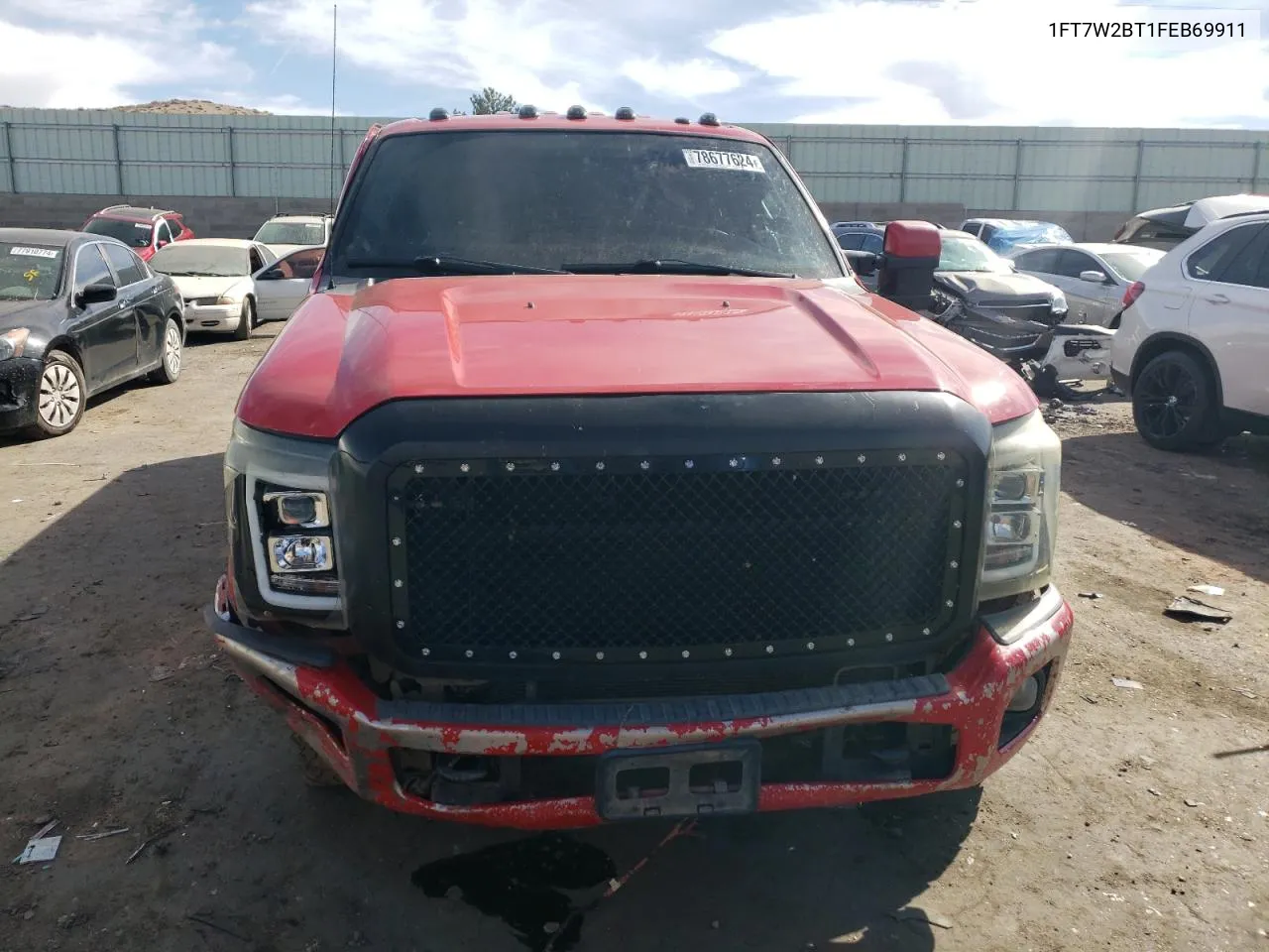 2015 Ford F250 Super Duty VIN: 1FT7W2BT1FEB69911 Lot: 78677624