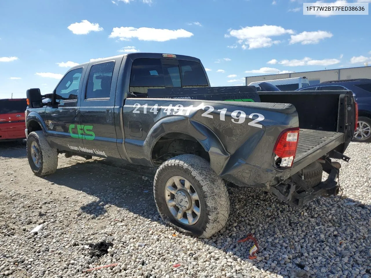 2015 Ford F250 Super Duty VIN: 1FT7W2BT7FED38636 Lot: 79123164