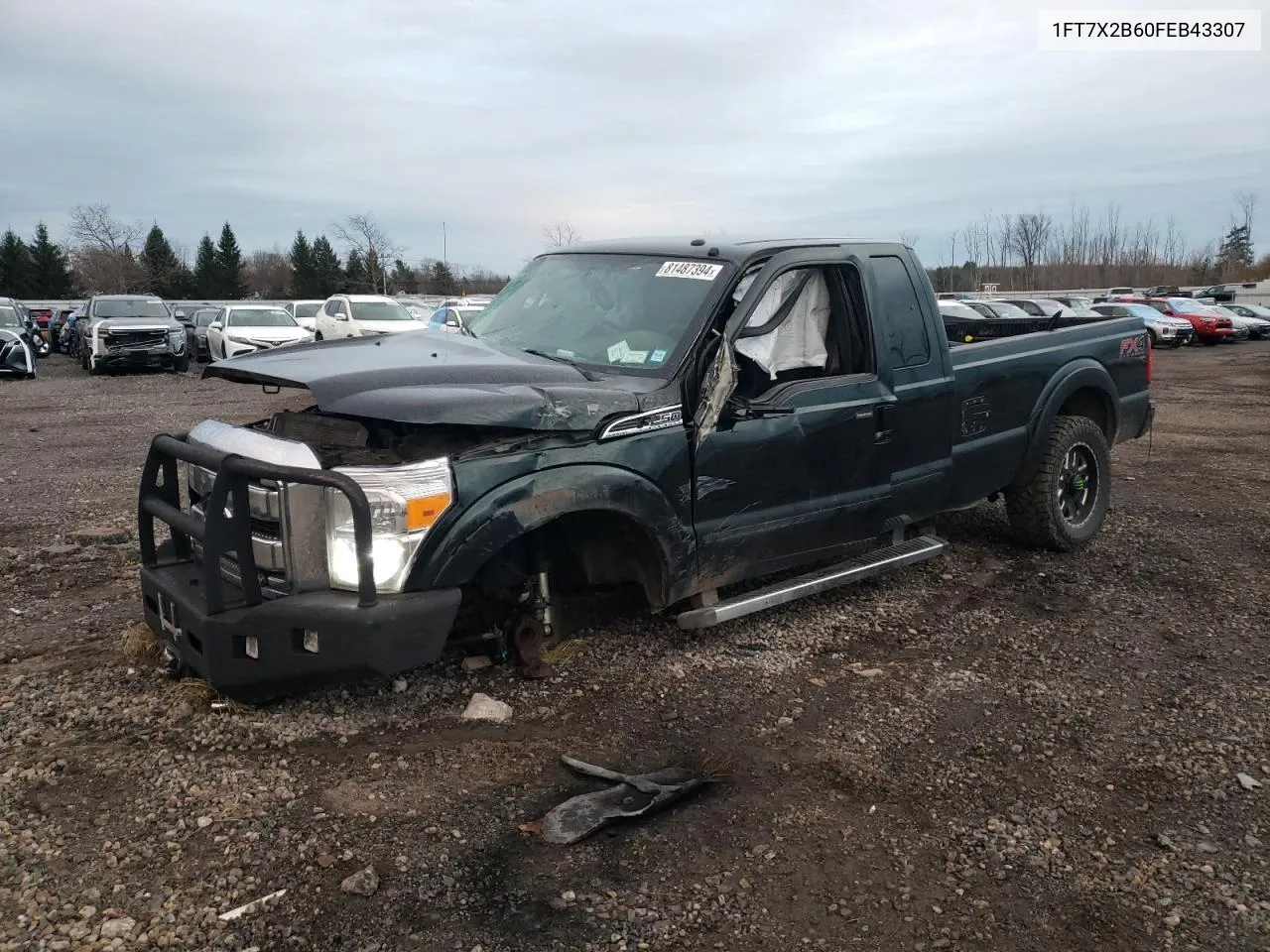 2015 Ford F250 Super Duty VIN: 1FT7X2B60FEB43307 Lot: 81487394