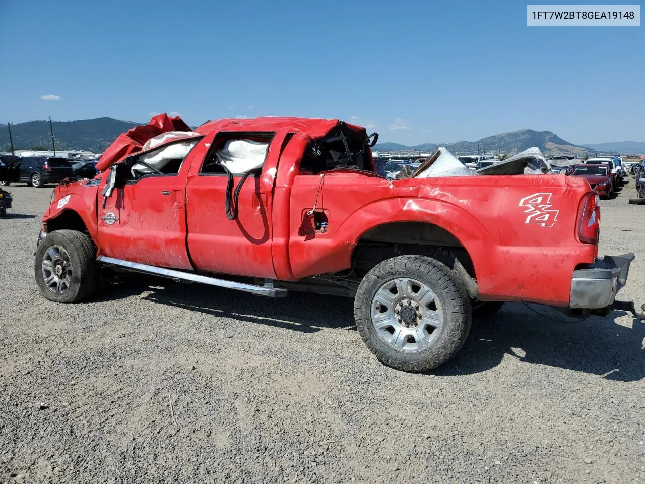 2016 Ford F250 Super Duty VIN: 1FT7W2BT8GEA19148 Lot: 61708594