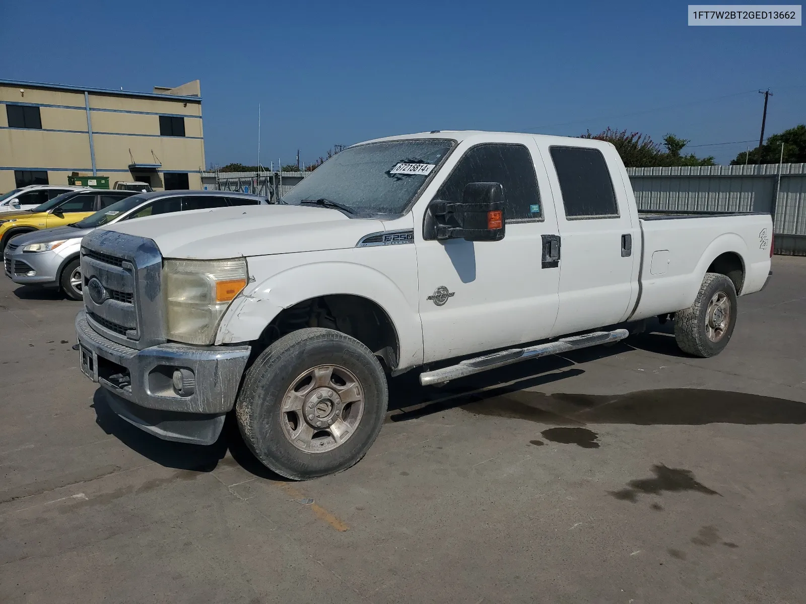 2016 Ford F250 Super Duty VIN: 1FT7W2BT2GED13662 Lot: 67215814