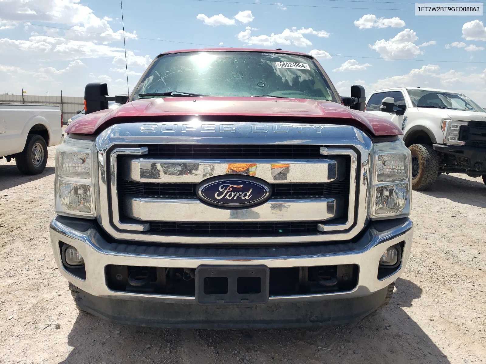 2016 Ford F250 Super Duty VIN: 1FT7W2BT9GED08863 Lot: 68024964