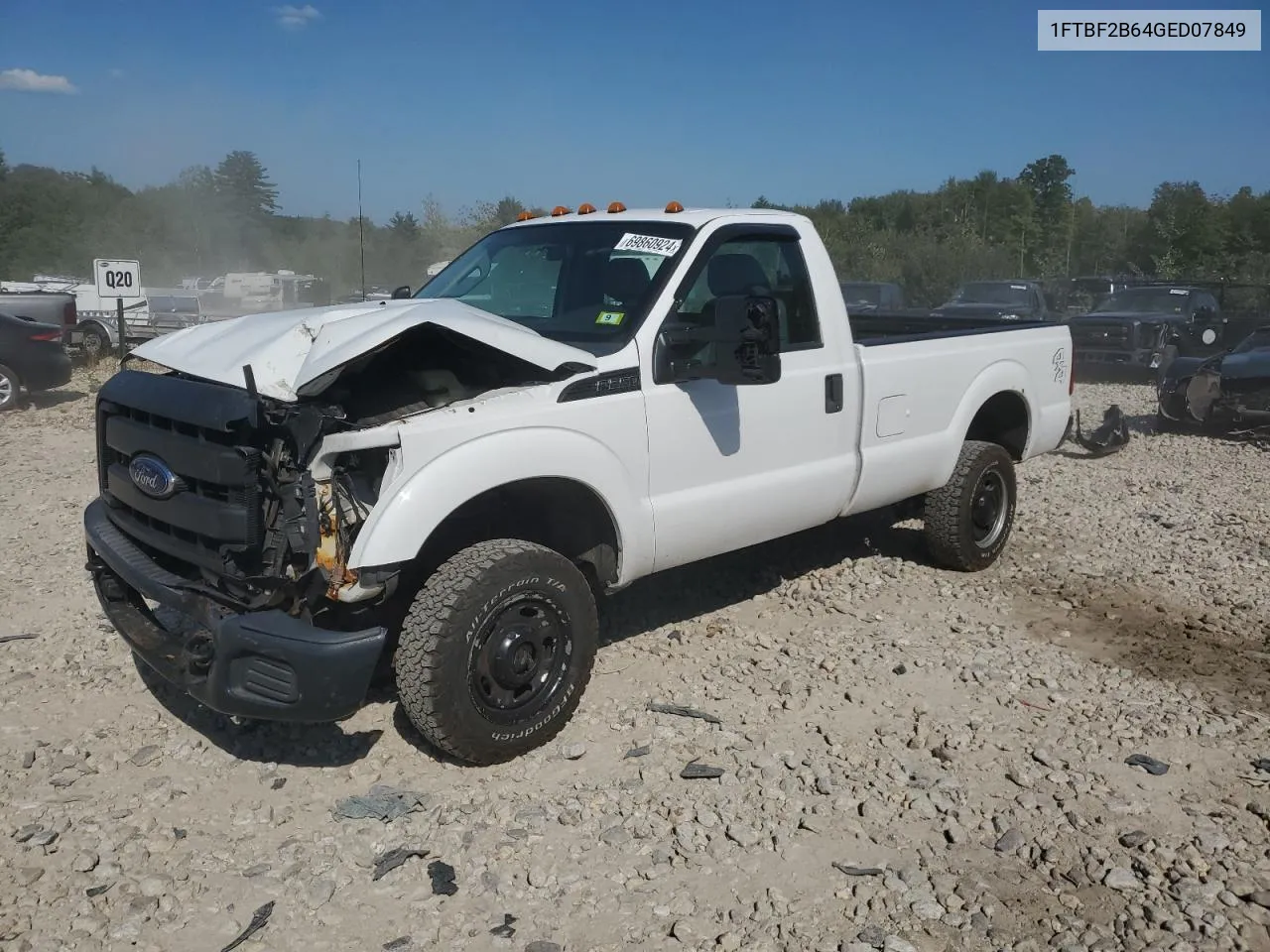 2016 Ford F250 Super Duty VIN: 1FTBF2B64GED07849 Lot: 69860924