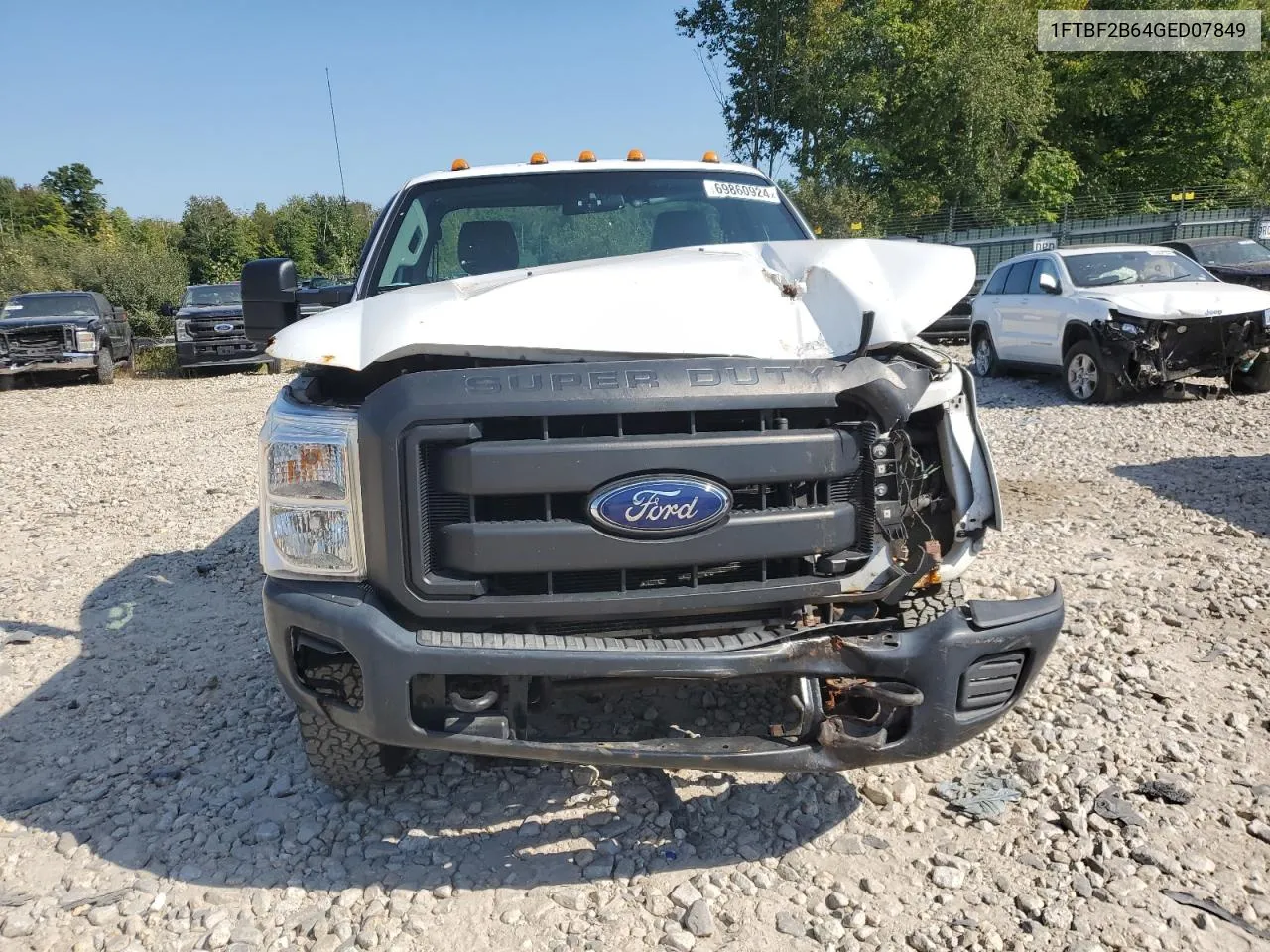 2016 Ford F250 Super Duty VIN: 1FTBF2B64GED07849 Lot: 69860924