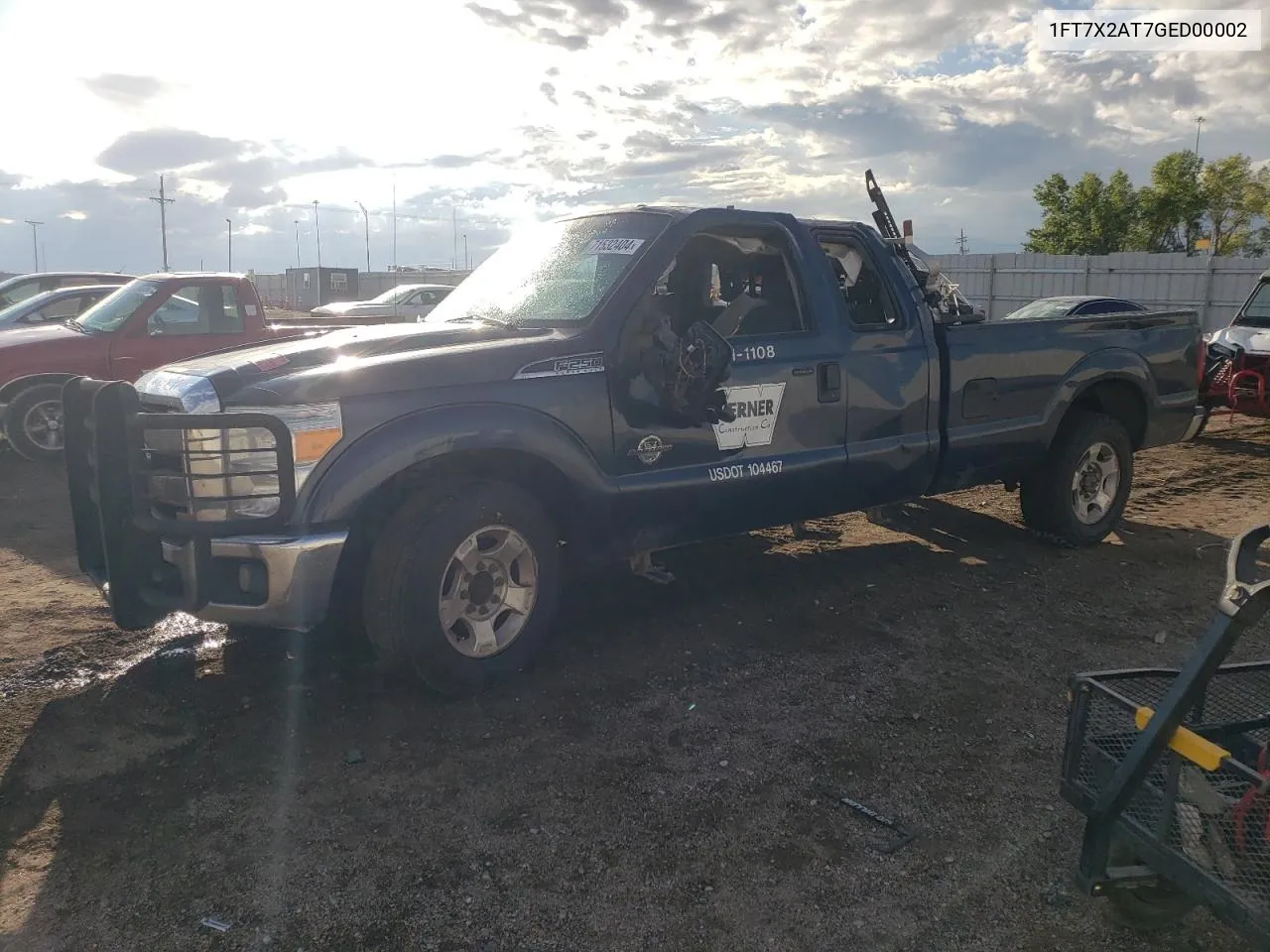 1FT7X2AT7GED00002 2016 Ford F250 Super Duty