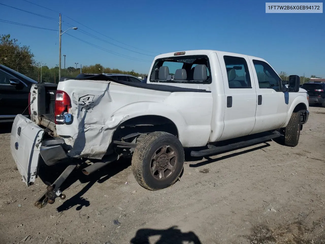 2016 Ford F250 Super Duty VIN: 1FT7W2B6XGEB94172 Lot: 72226004