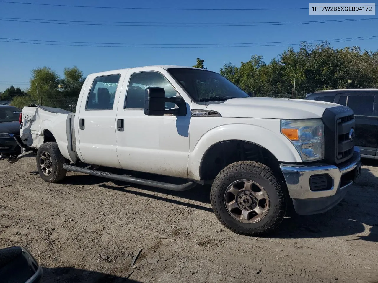 2016 Ford F250 Super Duty VIN: 1FT7W2B6XGEB94172 Lot: 72226004