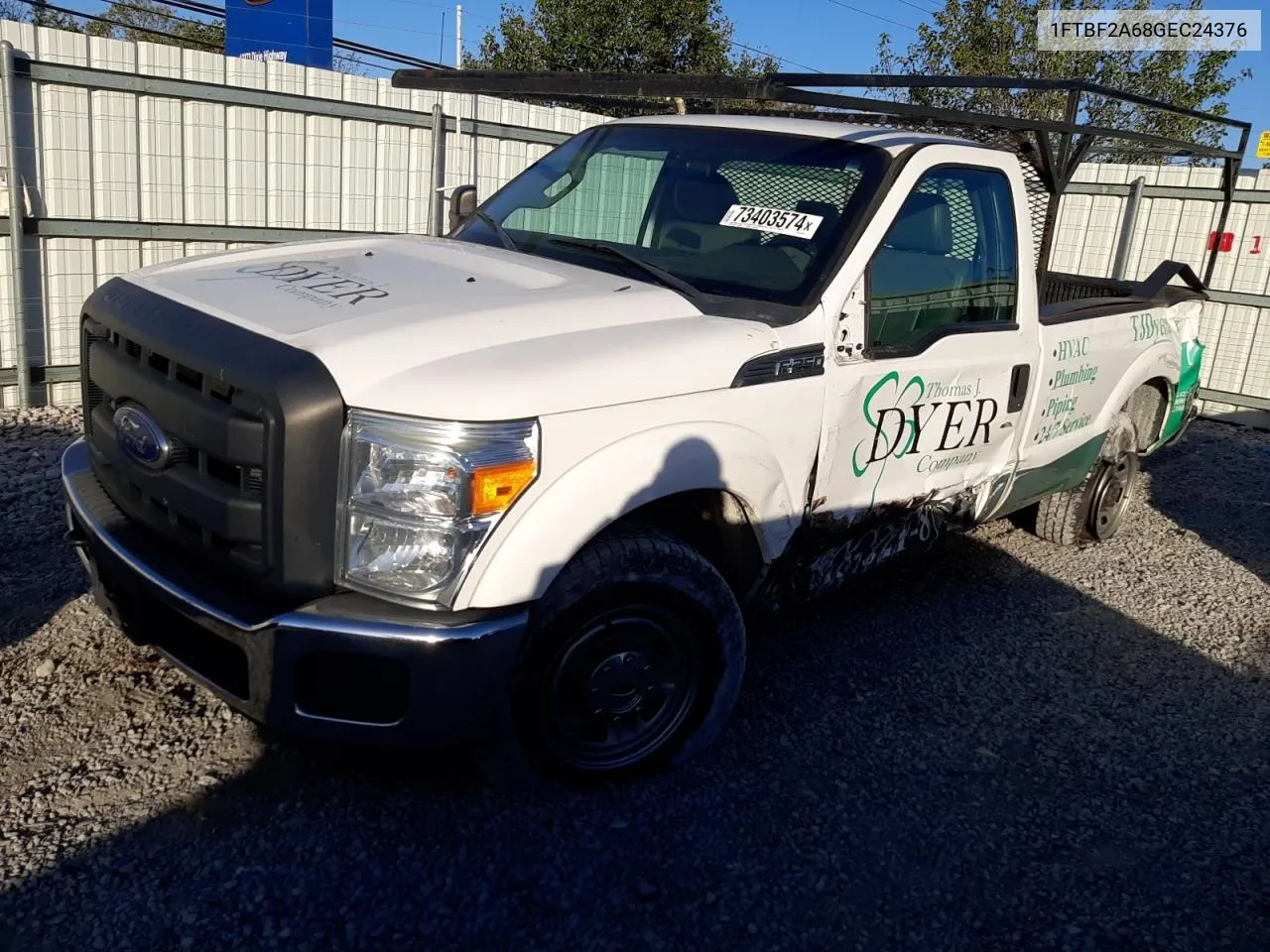 2016 Ford F250 Super Duty VIN: 1FTBF2A68GEC24376 Lot: 73403574