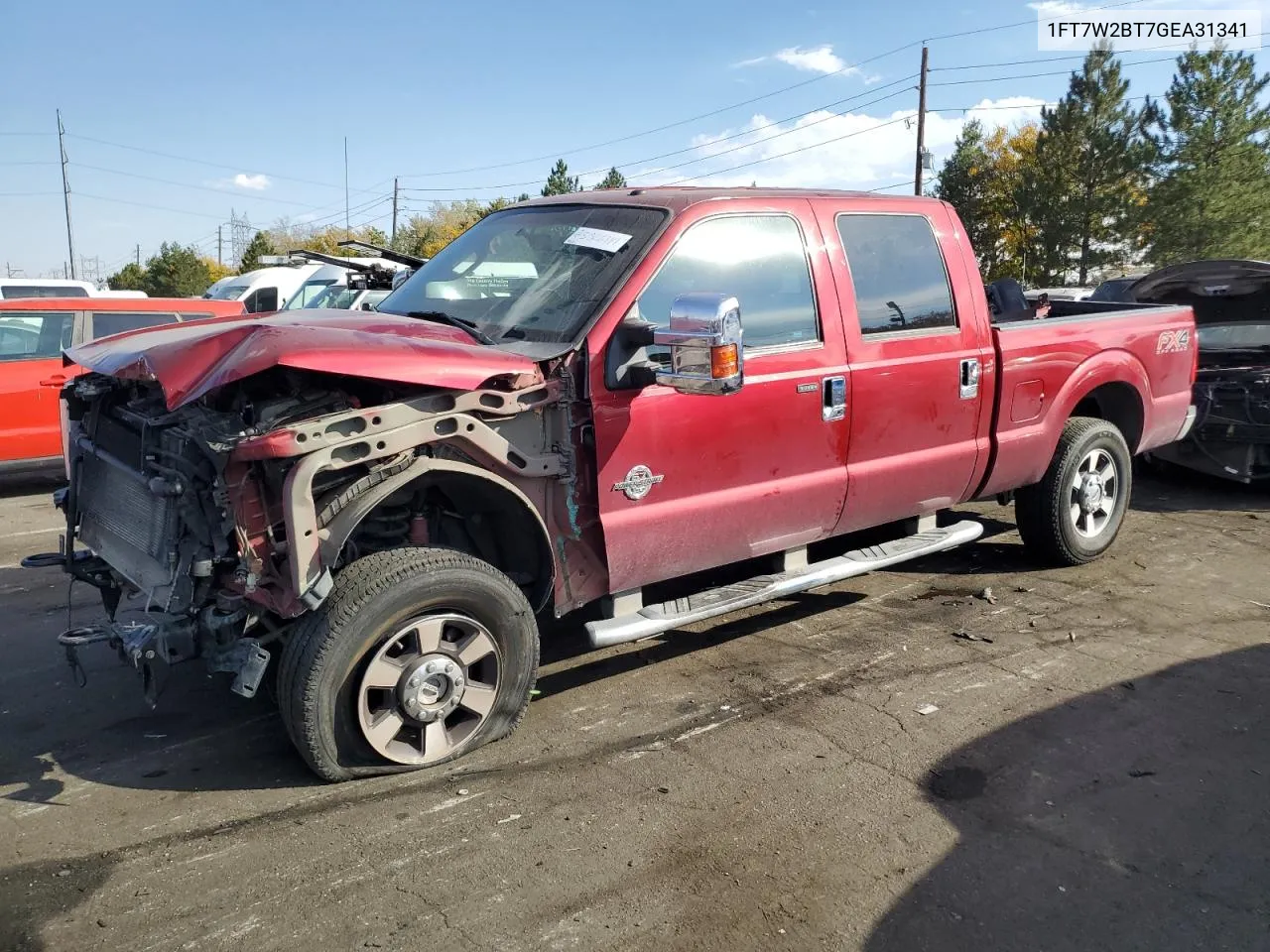 2016 Ford F250 Super Duty VIN: 1FT7W2BT7GEA31341 Lot: 75526114