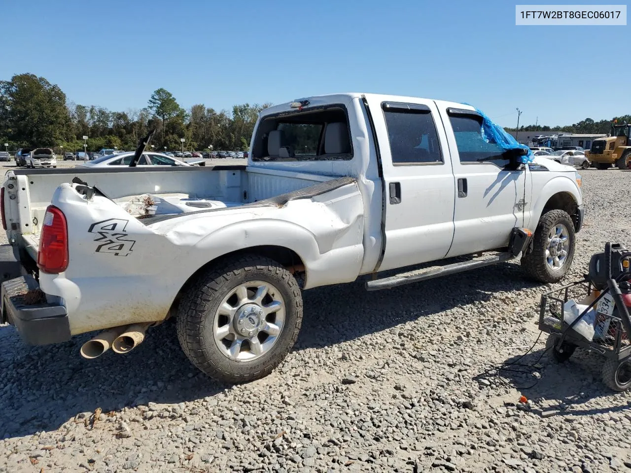 2016 Ford F250 Super Duty VIN: 1FT7W2BT8GEC06017 Lot: 76055274