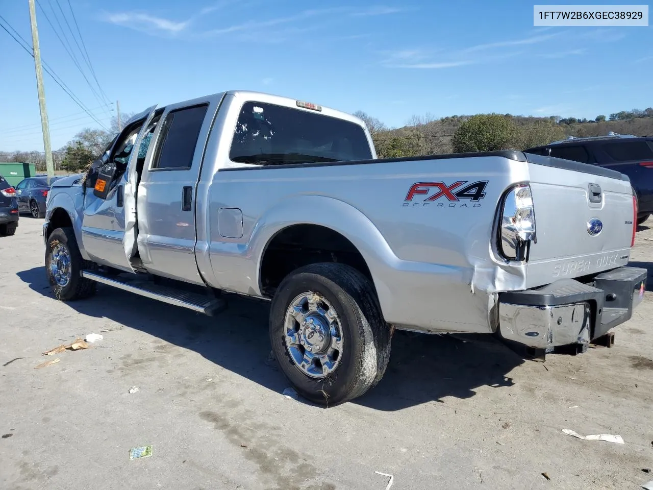 2016 Ford F250 Super Duty VIN: 1FT7W2B6XGEC38929 Lot: 80472264