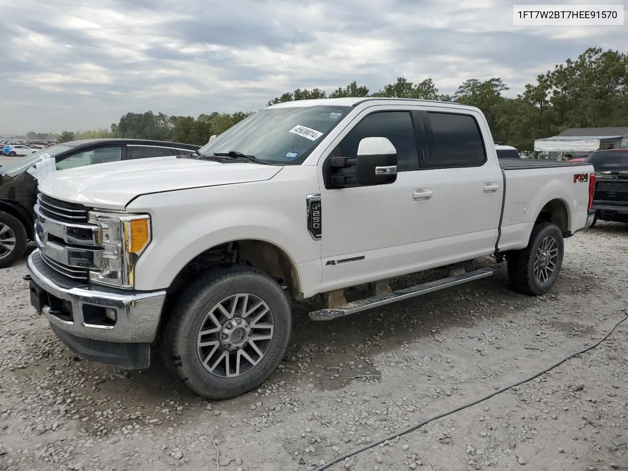 2017 Ford F250 Super Duty VIN: 1FT7W2BT7HEE91570 Lot: 45638014