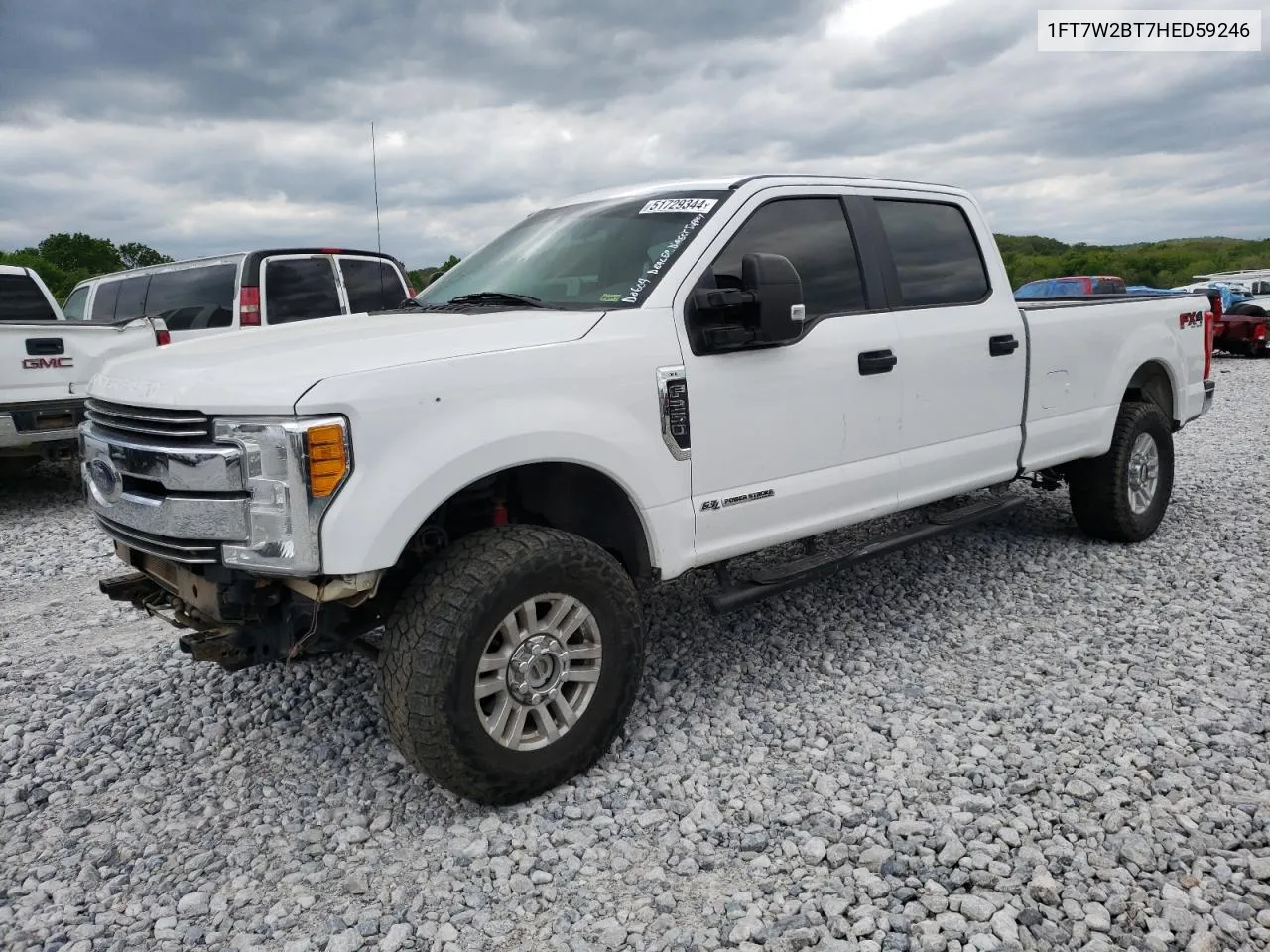 2017 Ford F250 Super Duty VIN: 1FT7W2BT7HED59246 Lot: 51729344