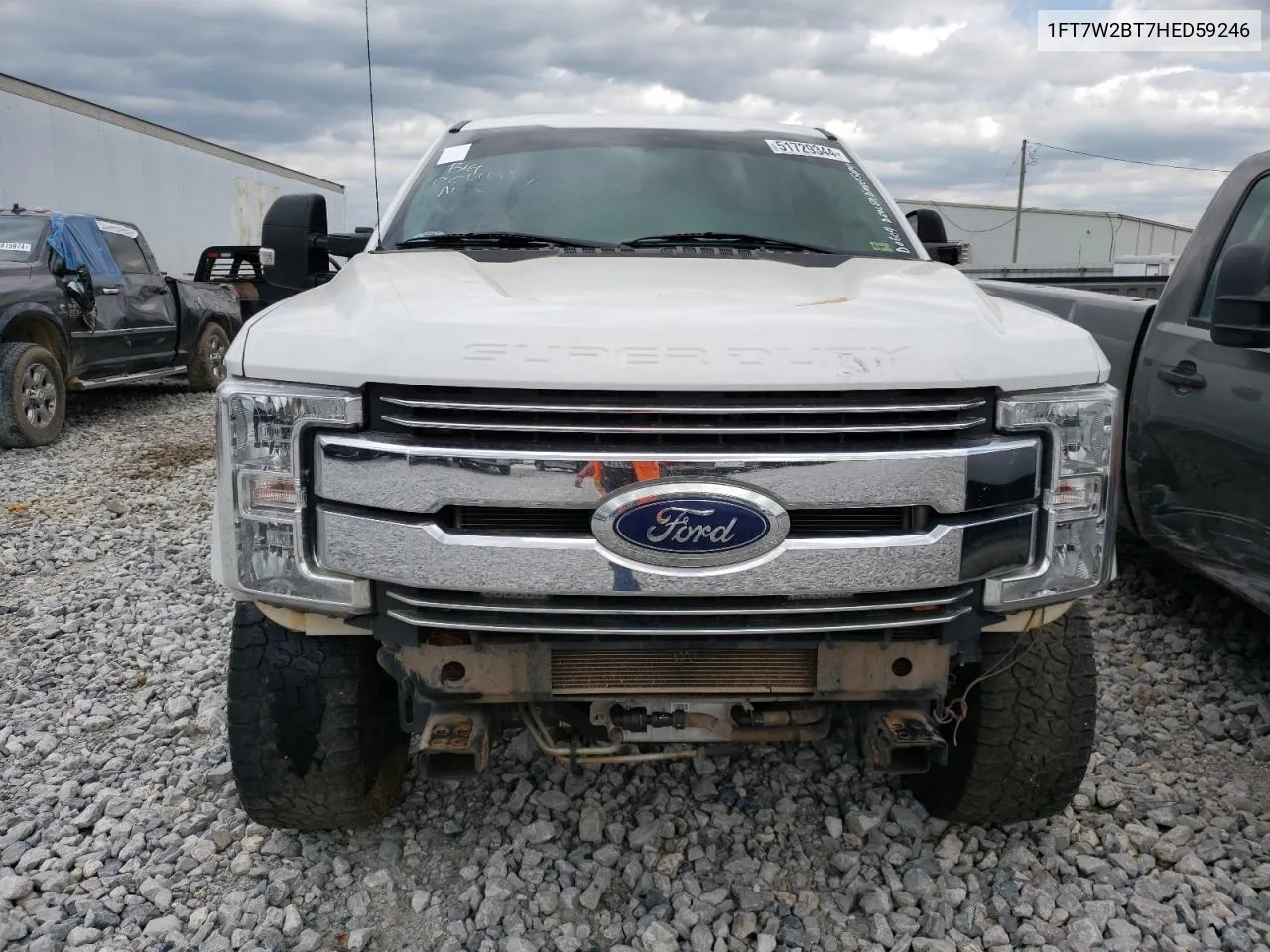 2017 Ford F250 Super Duty VIN: 1FT7W2BT7HED59246 Lot: 51729344