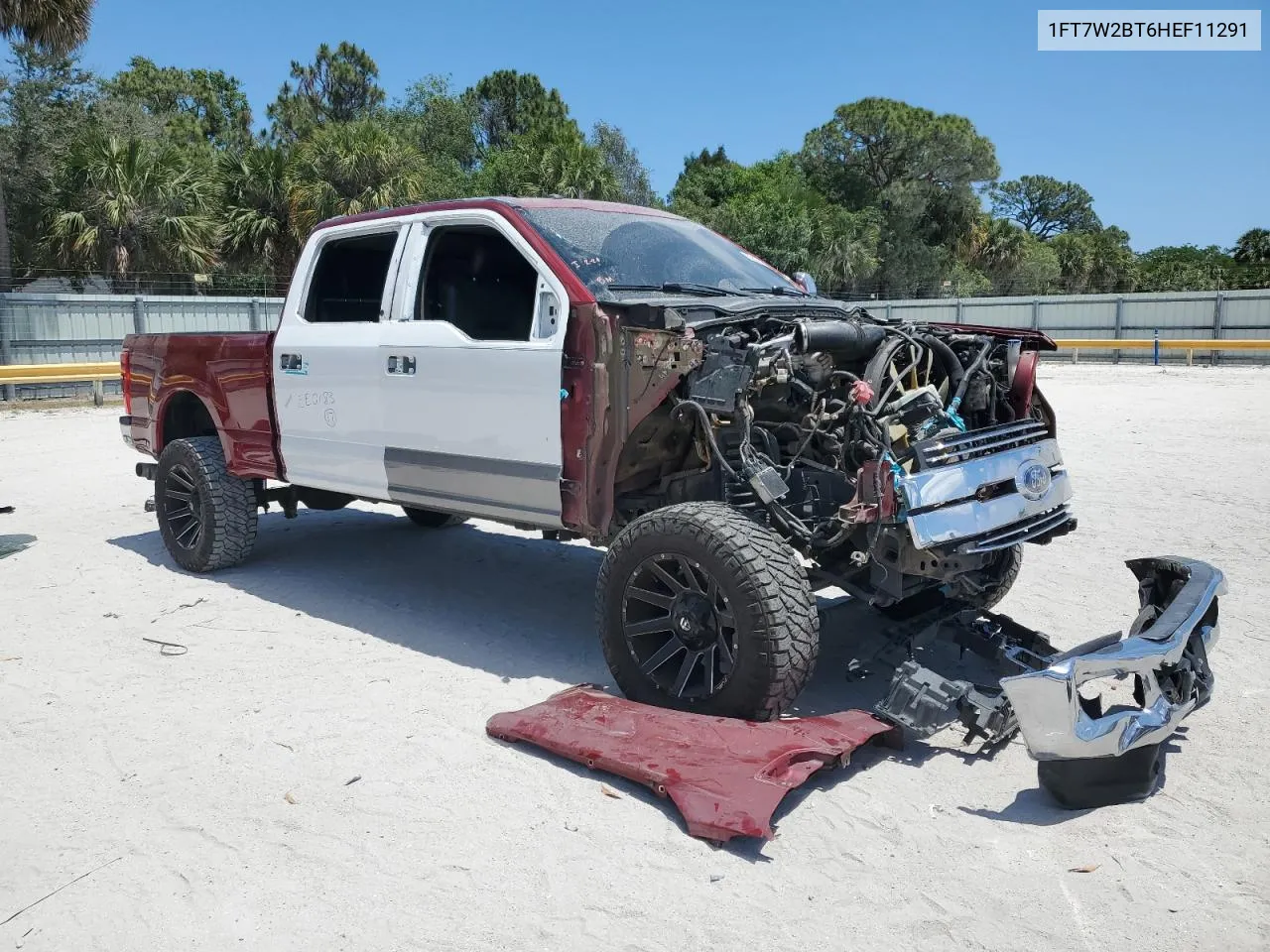 2017 Ford F250 Super Duty VIN: 1FT7W2BT6HEF11291 Lot: 52655154