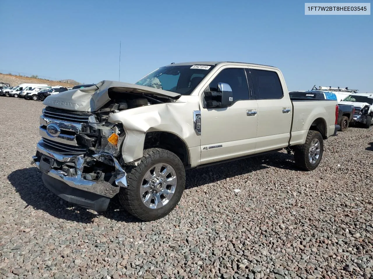 2017 Ford F250 Super Duty VIN: 1FT7W2BT8HEE03545 Lot: 53421514