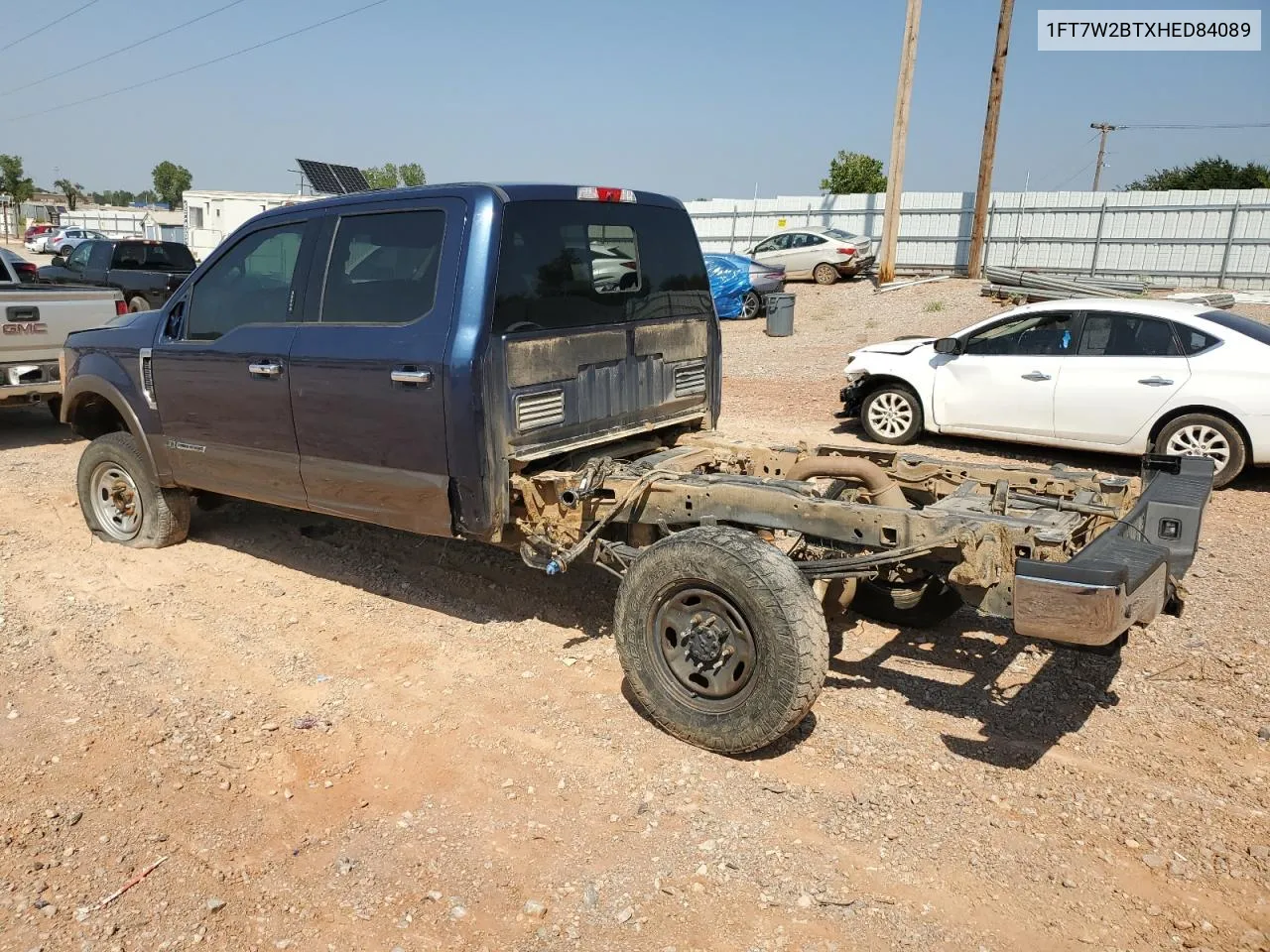 2017 Ford F250 Super Duty VIN: 1FT7W2BTXHED84089 Lot: 68752434