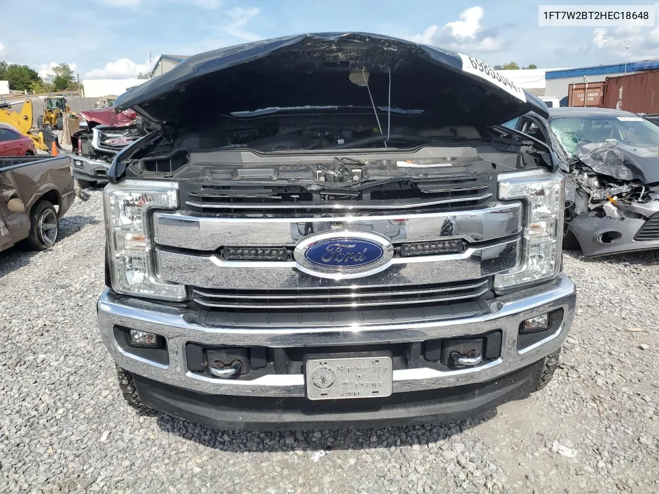 2017 Ford F250 Super Duty VIN: 1FT7W2BT2HEC18648 Lot: 69853044