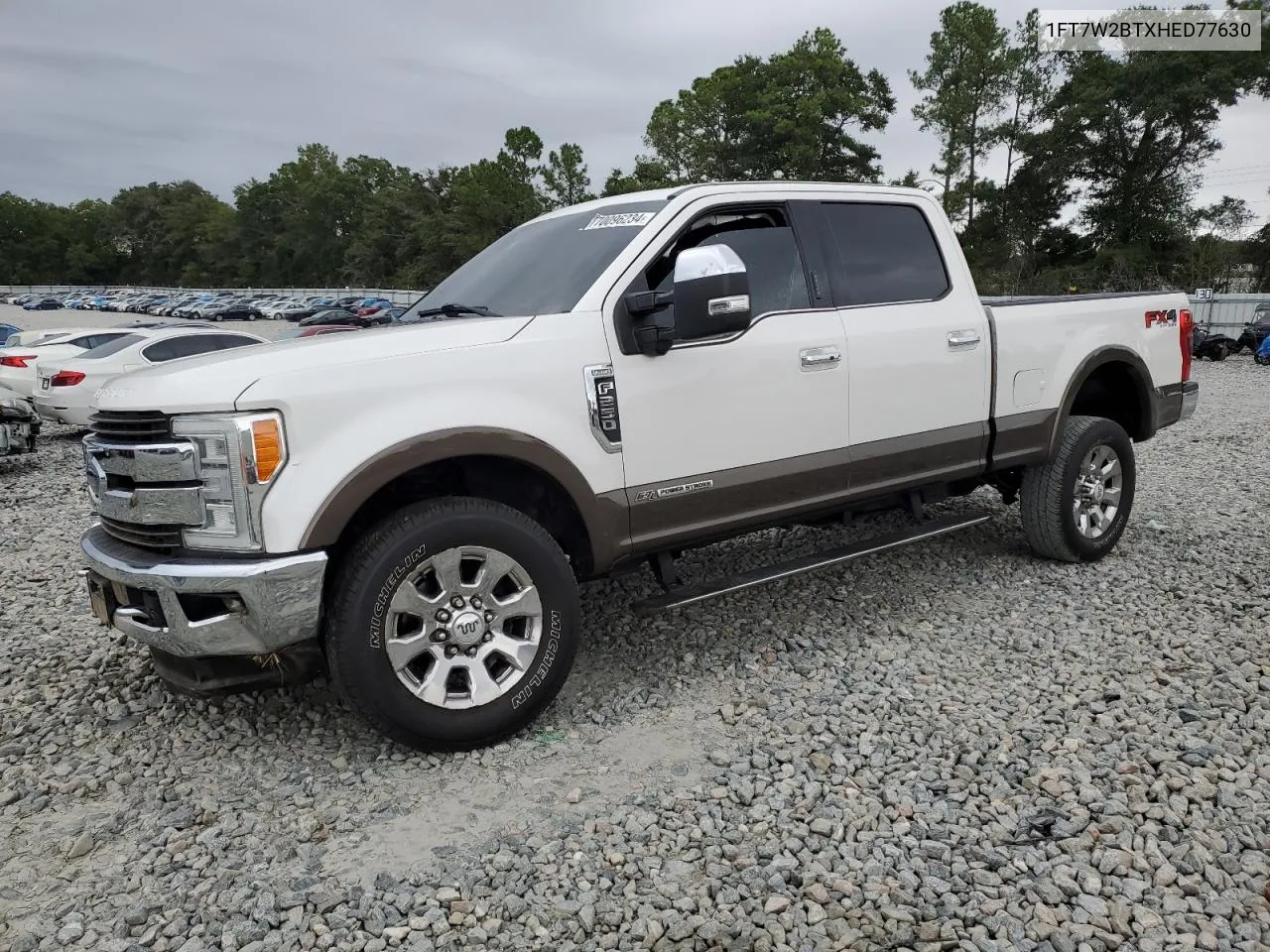 2017 Ford F250 Super Duty VIN: 1FT7W2BTXHED77630 Lot: 70096234