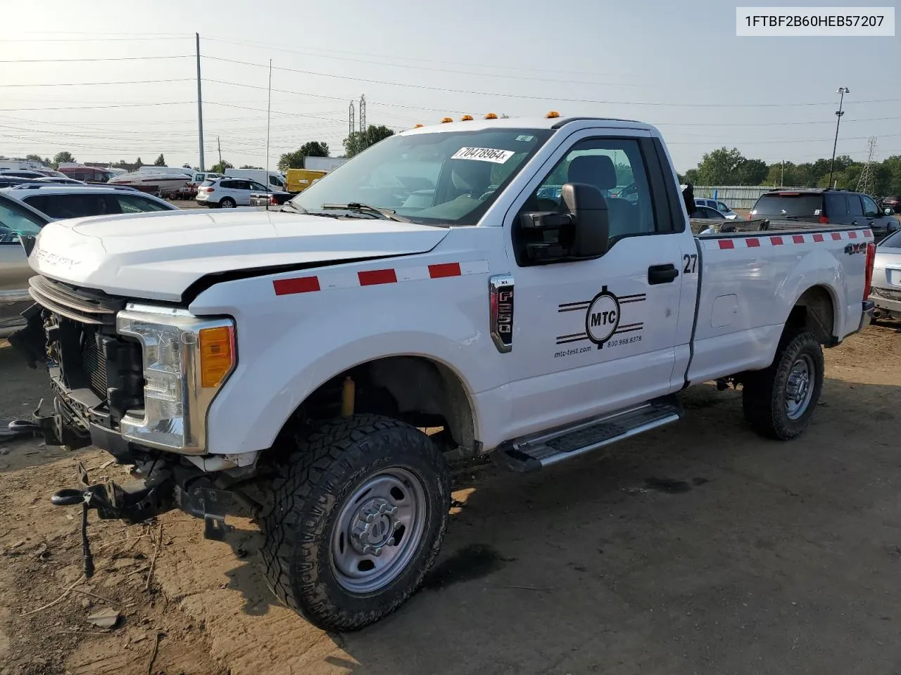 1FTBF2B60HEB57207 2017 Ford F250 Super Duty