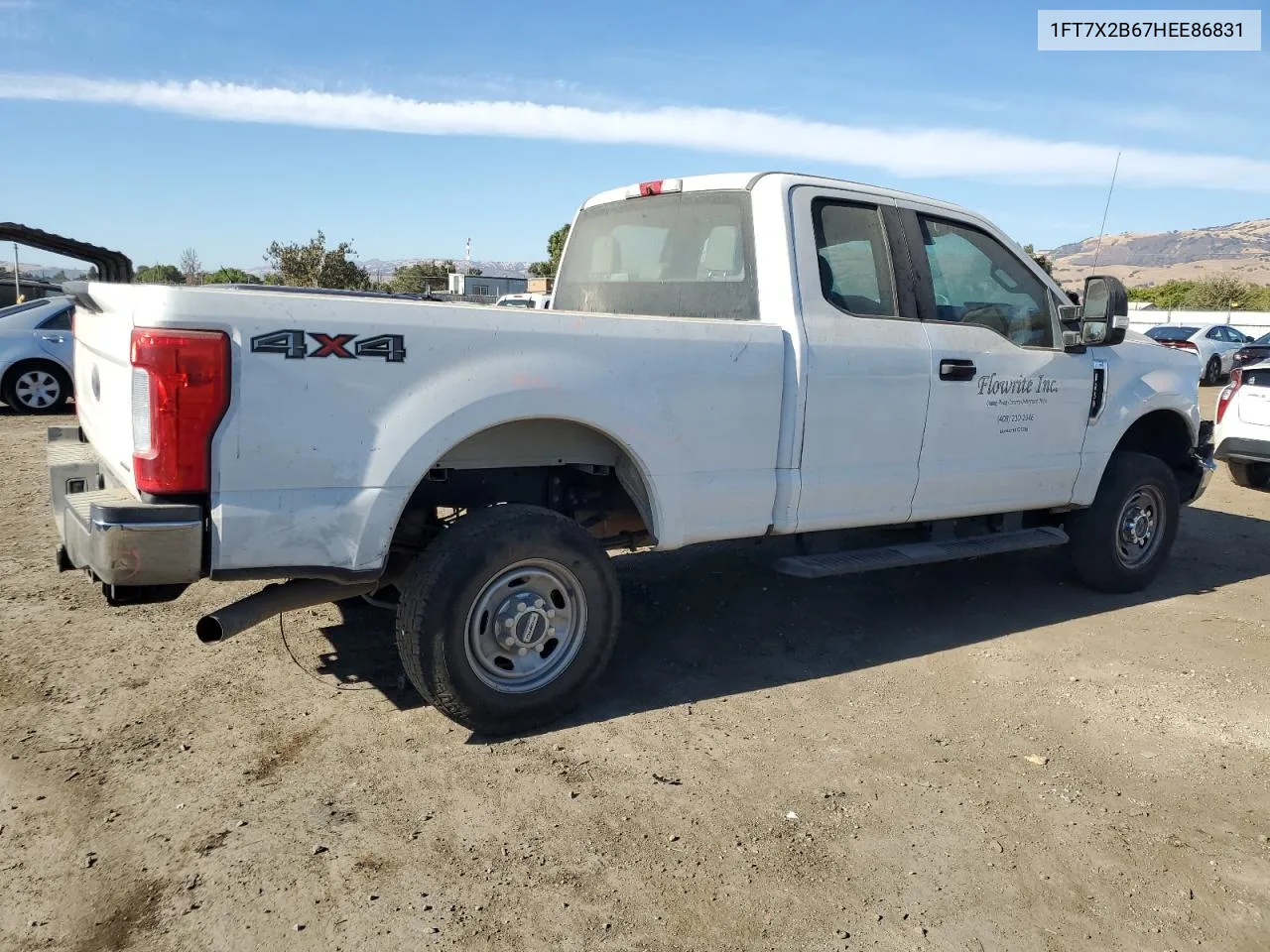 2017 Ford F250 Super Duty VIN: 1FT7X2B67HEE86831 Lot: 70640304