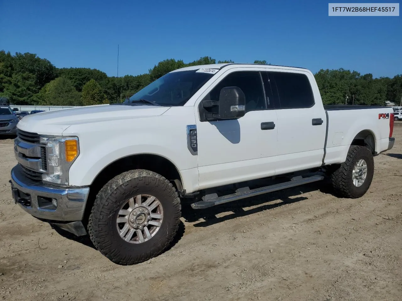 2017 Ford F250 Super Duty VIN: 1FT7W2B68HEF45517 Lot: 71733524