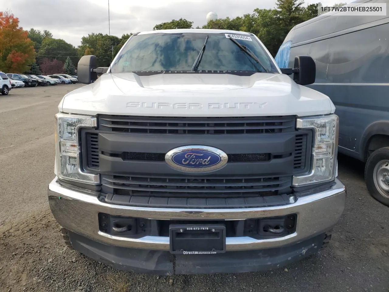 2017 Ford F250 Super Duty VIN: 1FT7W2BT0HEB25501 Lot: 74535654