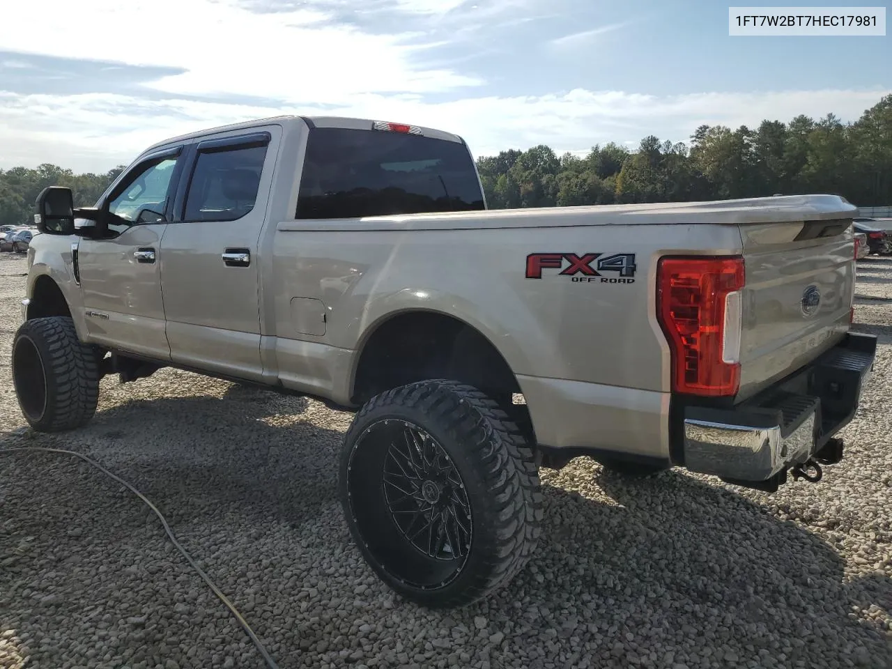 2017 Ford F250 Super Duty VIN: 1FT7W2BT7HEC17981 Lot: 74926414