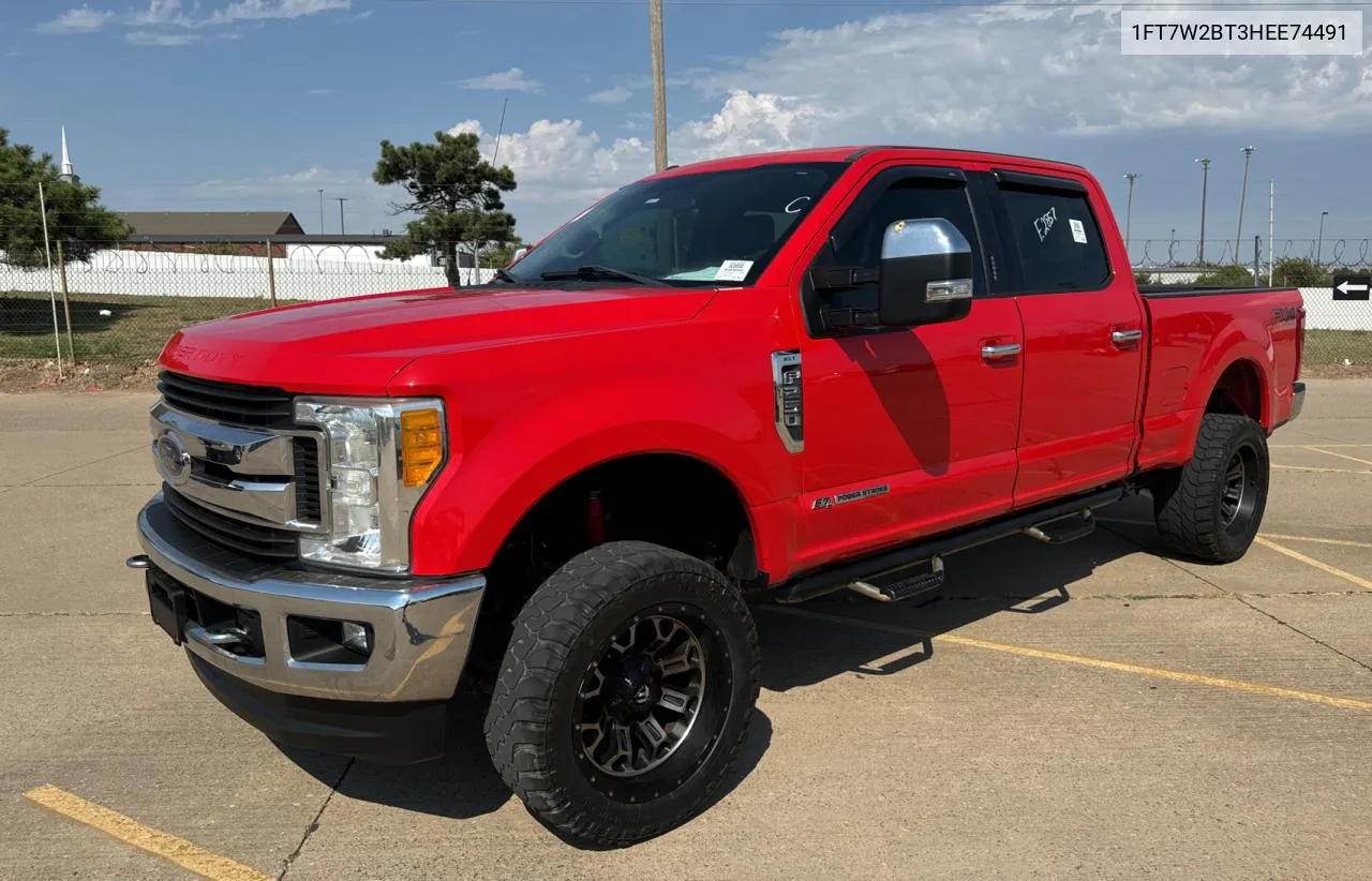 2017 Ford F250 Super Duty VIN: 1FT7W2BT3HEE74491 Lot: 75900874