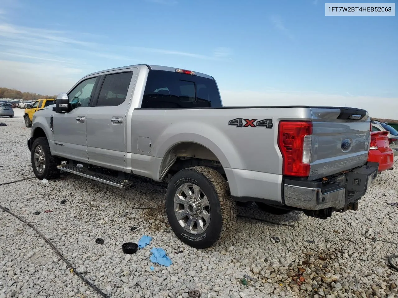 2017 Ford F250 Super Duty VIN: 1FT7W2BT4HEB52068 Lot: 77361444