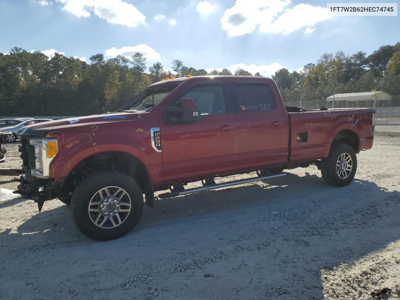 2017 Ford F250 Super Duty VIN: 1FT7W2B62HEC74745 Lot: 77416844