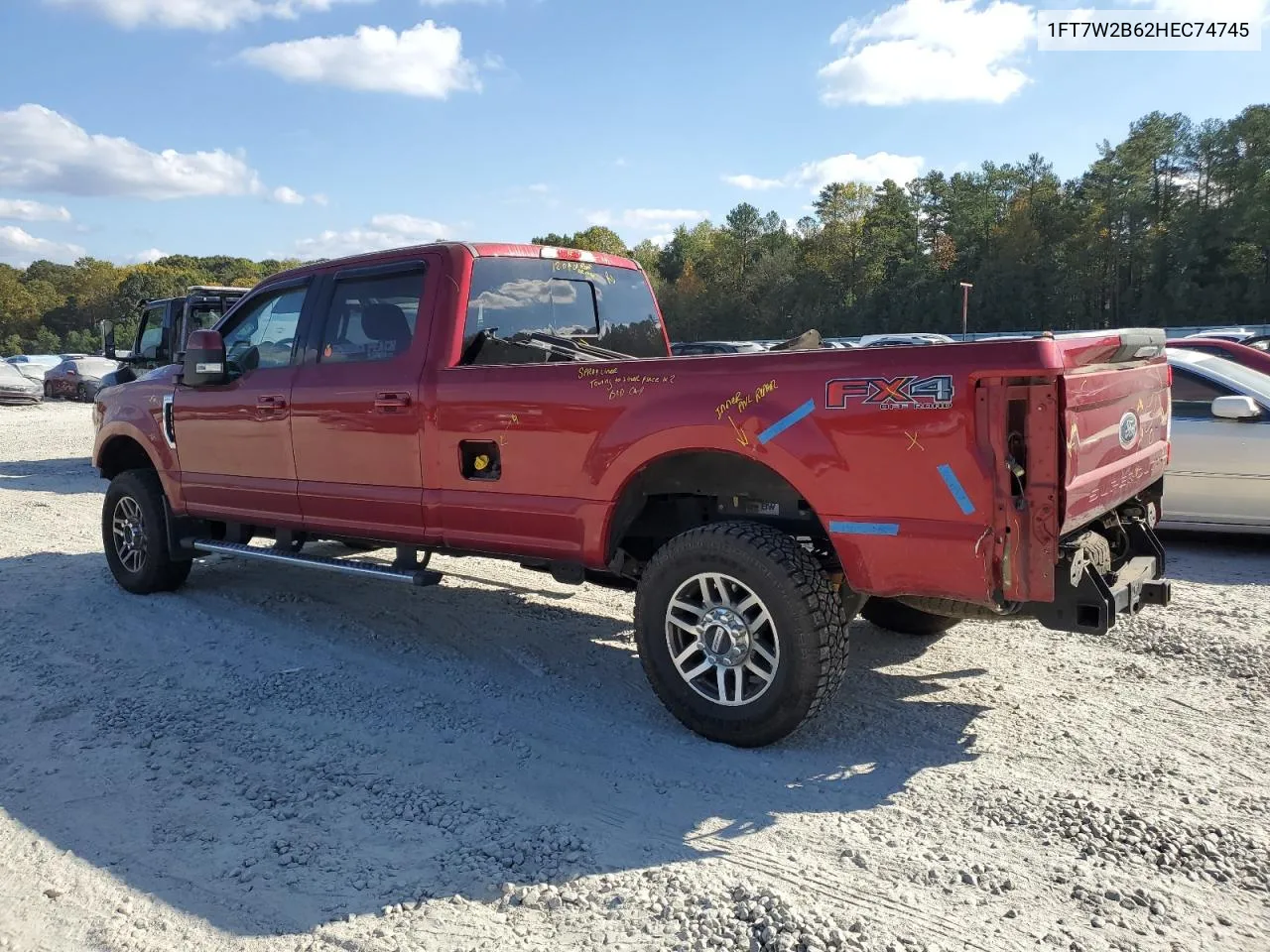 2017 Ford F250 Super Duty VIN: 1FT7W2B62HEC74745 Lot: 77416844