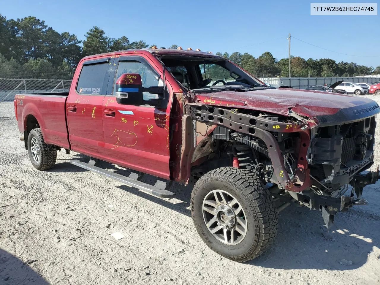 2017 Ford F250 Super Duty VIN: 1FT7W2B62HEC74745 Lot: 77416844