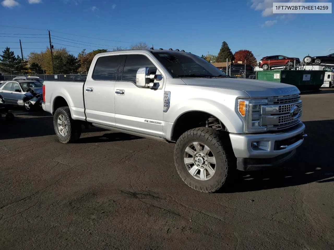 2017 Ford F250 Super Duty VIN: 1FT7W2BT7HEE14259 Lot: 78022794