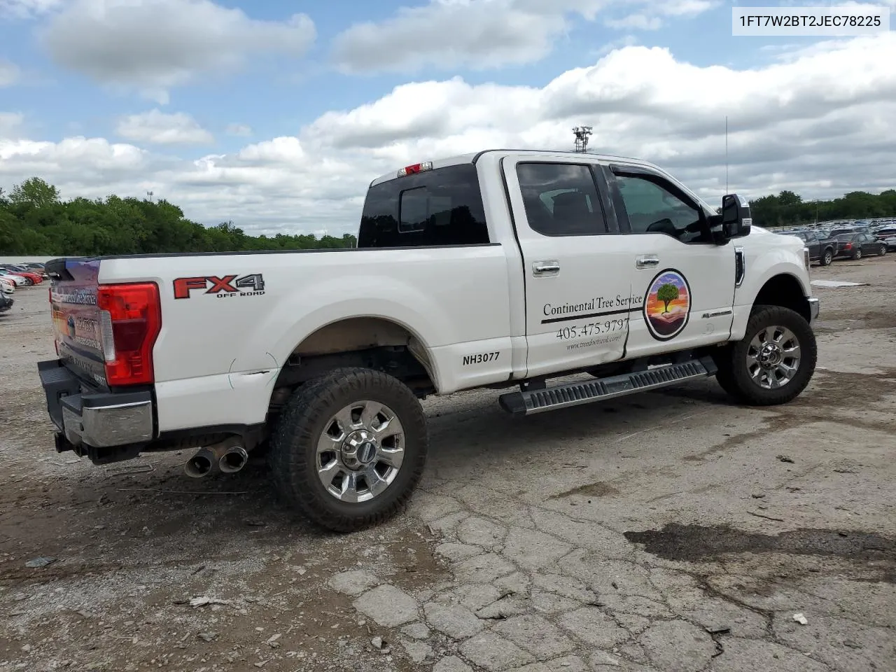 2018 Ford F250 Super Duty VIN: 1FT7W2BT2JEC78225 Lot: 53307214