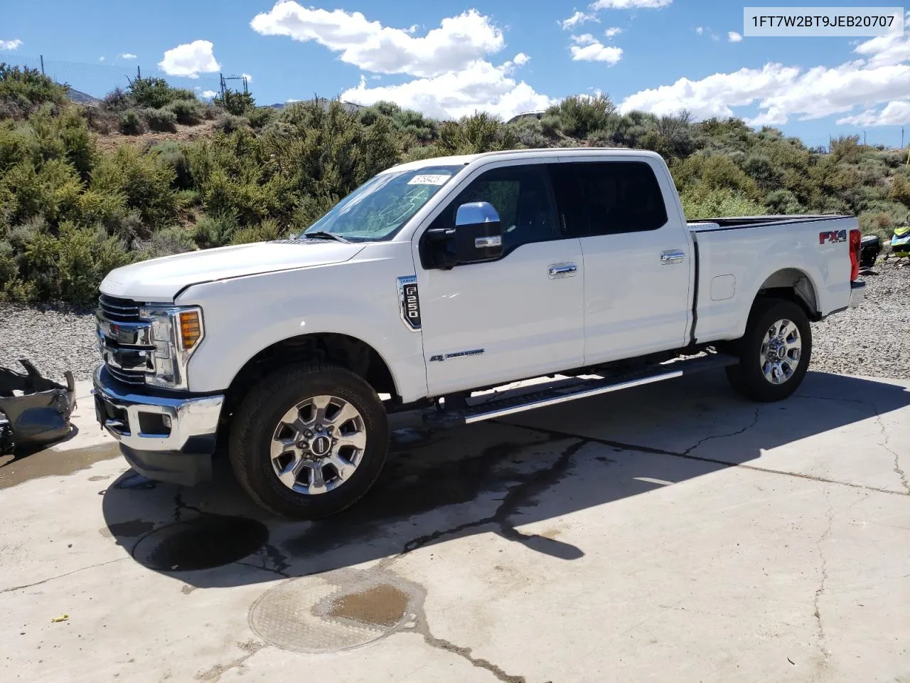 2018 Ford F250 Super Duty VIN: 1FT7W2BT9JEB20707 Lot: 57534254