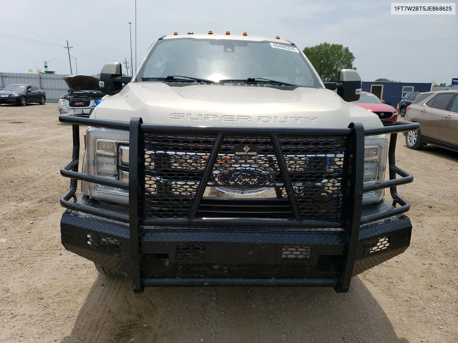 2018 Ford F250 Super Duty VIN: 1FT7W2BT5JEB68625 Lot: 63406334