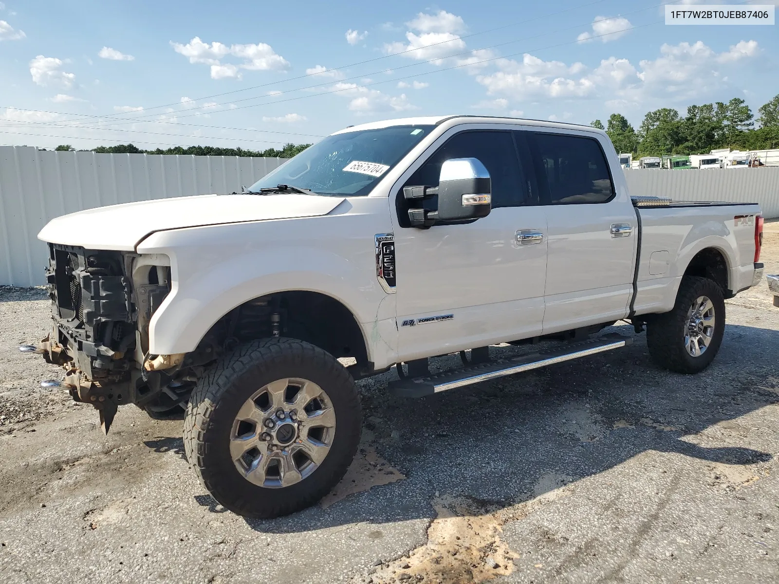 2018 Ford F250 Super Duty VIN: 1FT7W2BT0JEB87406 Lot: 65675704