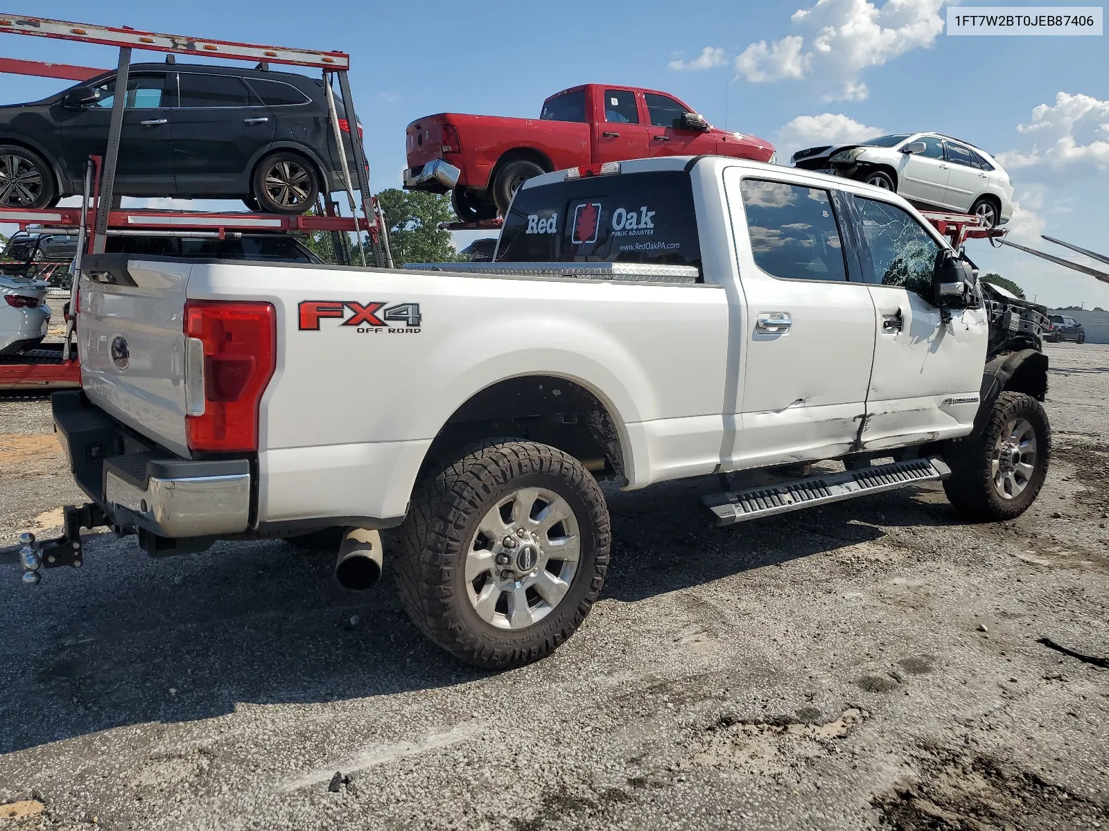 2018 Ford F250 Super Duty VIN: 1FT7W2BT0JEB87406 Lot: 65675704