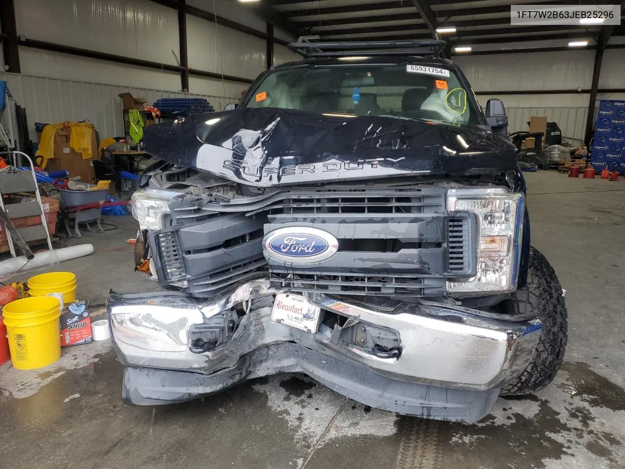 2018 Ford F250 Super Duty VIN: 1FT7W2B63JEB25296 Lot: 65931754