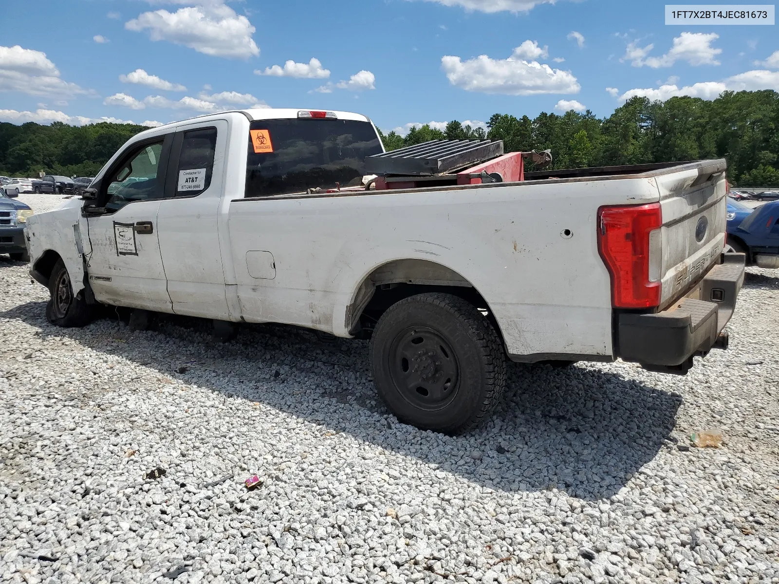 2018 Ford F250 Super Duty VIN: 1FT7X2BT4JEC81673 Lot: 68806484