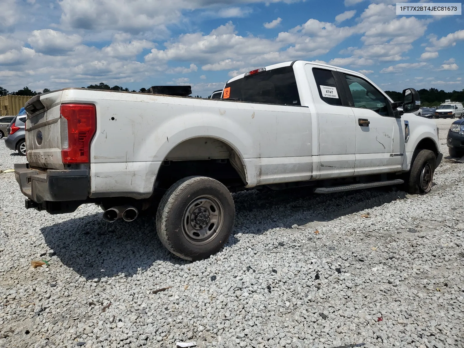 2018 Ford F250 Super Duty VIN: 1FT7X2BT4JEC81673 Lot: 68806484