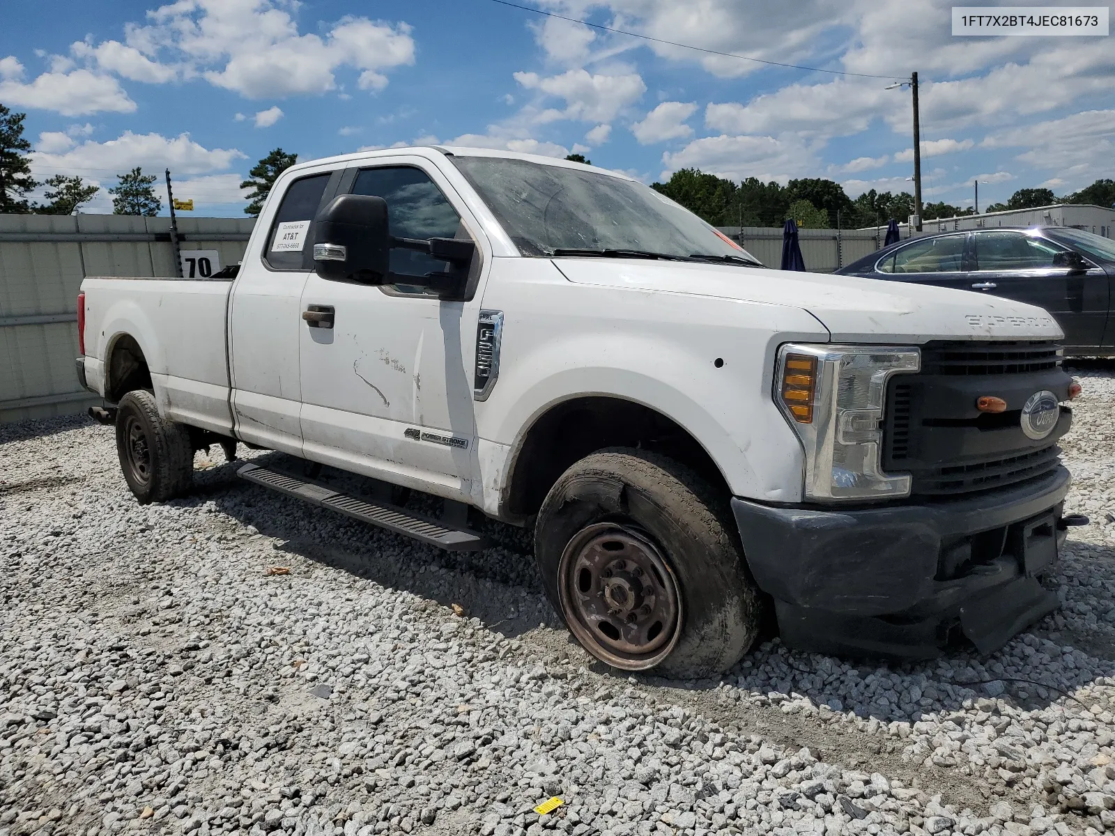 2018 Ford F250 Super Duty VIN: 1FT7X2BT4JEC81673 Lot: 68806484