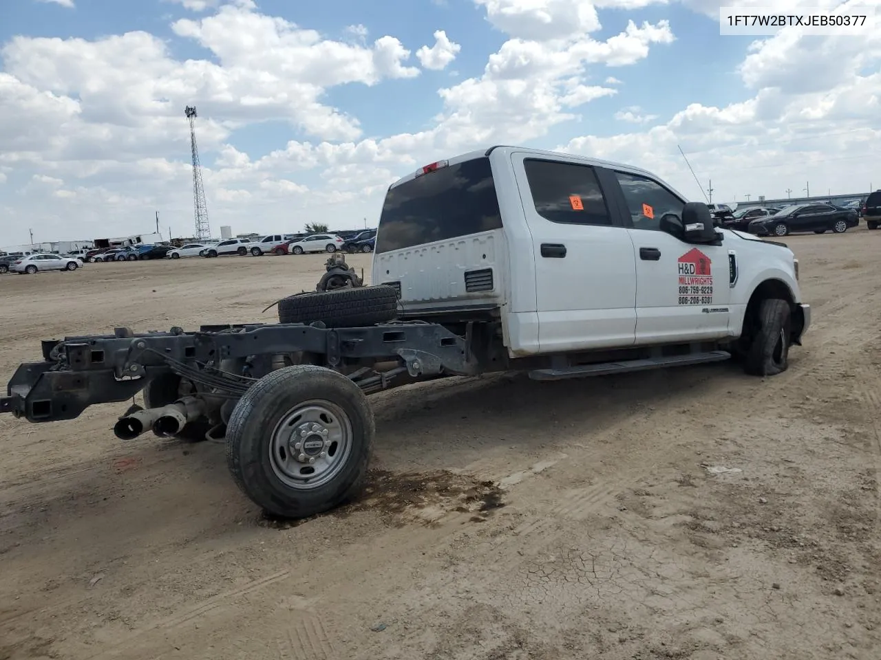 2018 Ford F250 Super Duty VIN: 1FT7W2BTXJEB50377 Lot: 69117134