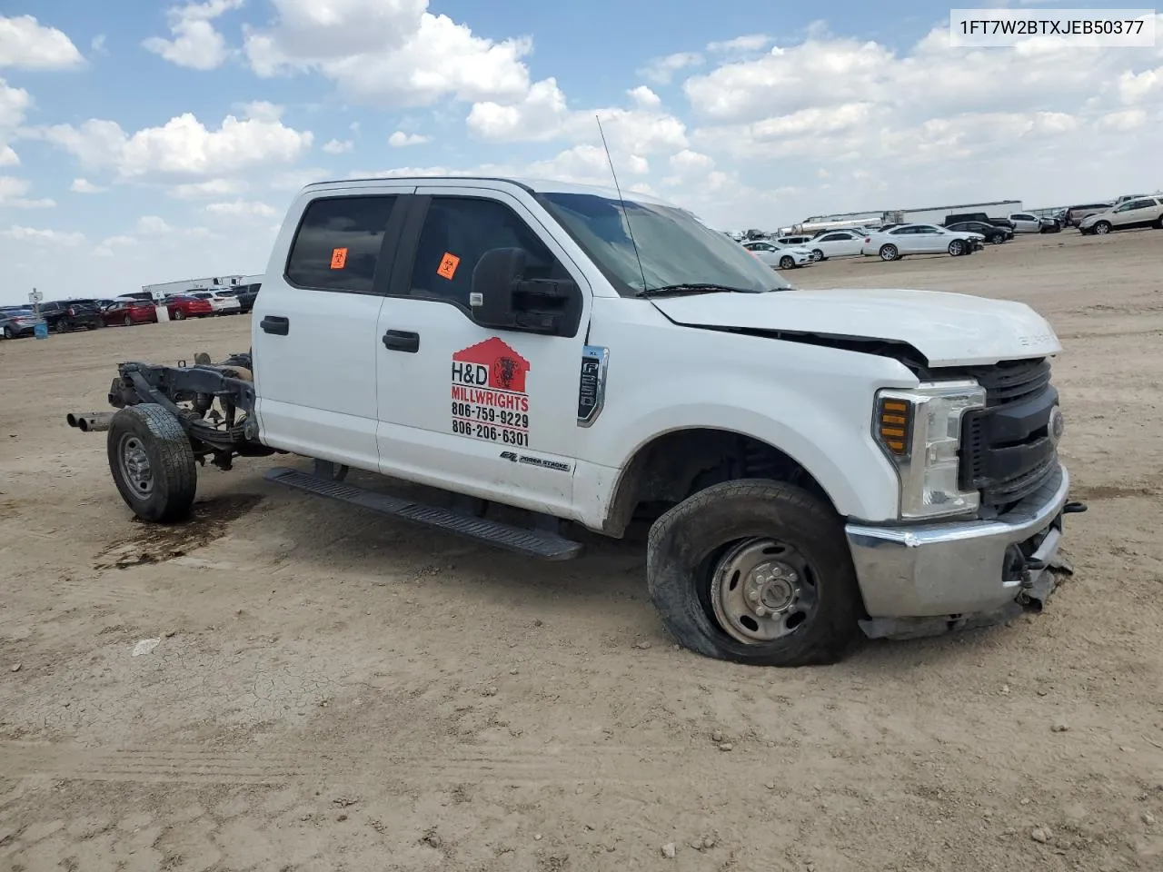 2018 Ford F250 Super Duty VIN: 1FT7W2BTXJEB50377 Lot: 69117134