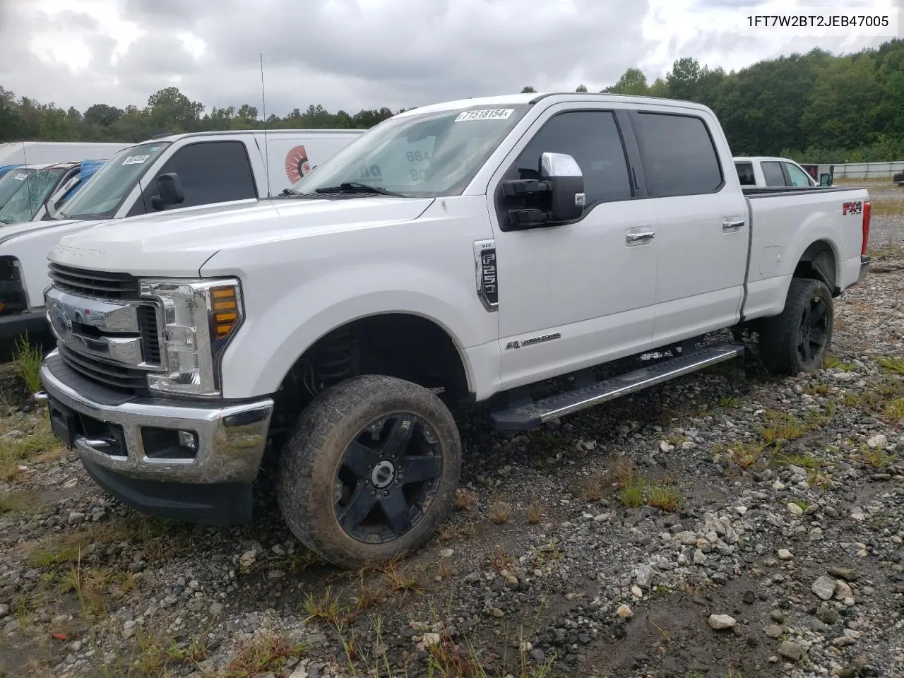 2018 Ford F250 Super Duty VIN: 1FT7W2BT2JEB47005 Lot: 71518154