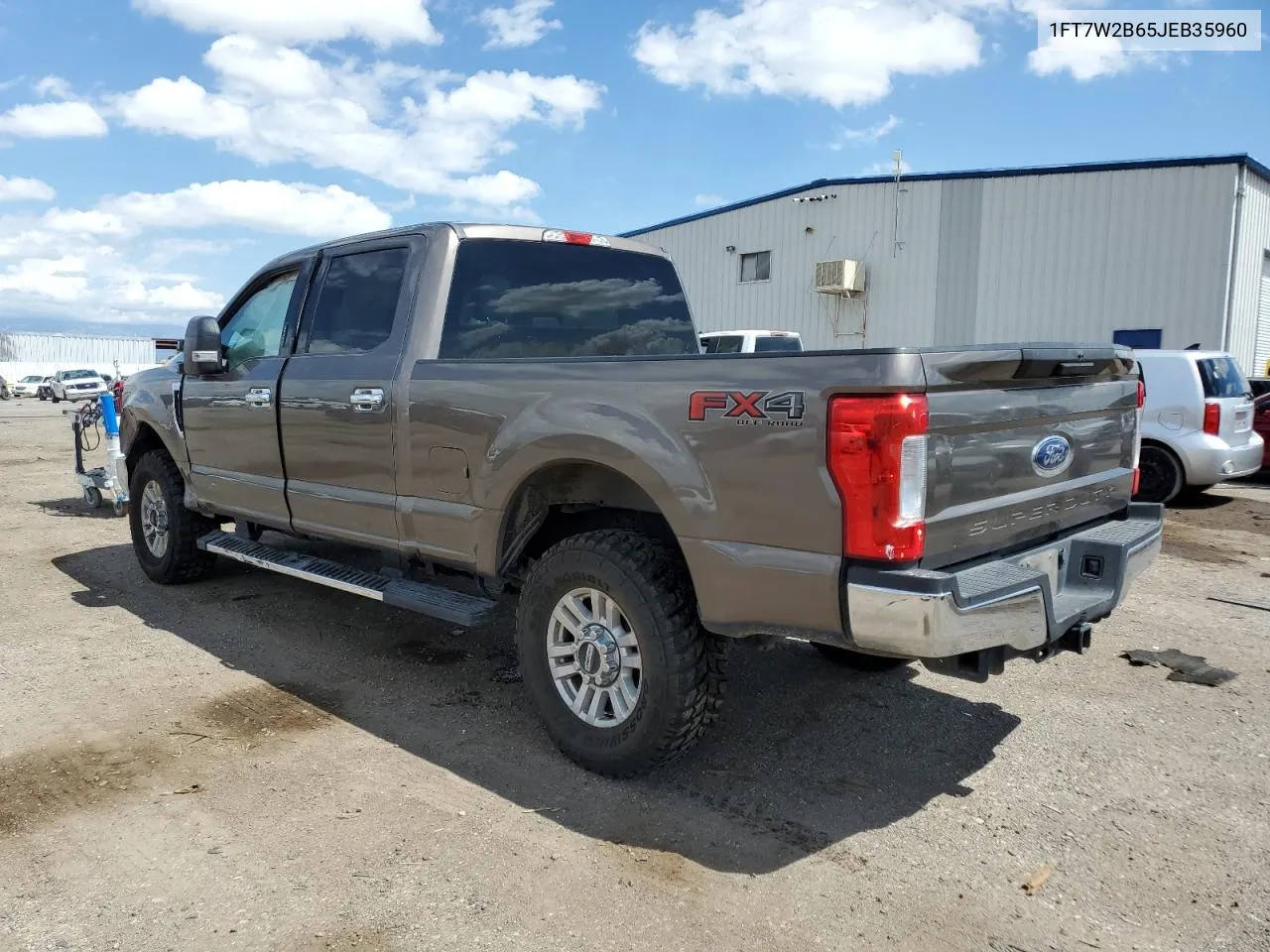 2018 Ford F250 Super Duty VIN: 1FT7W2B65JEB35960 Lot: 71772654